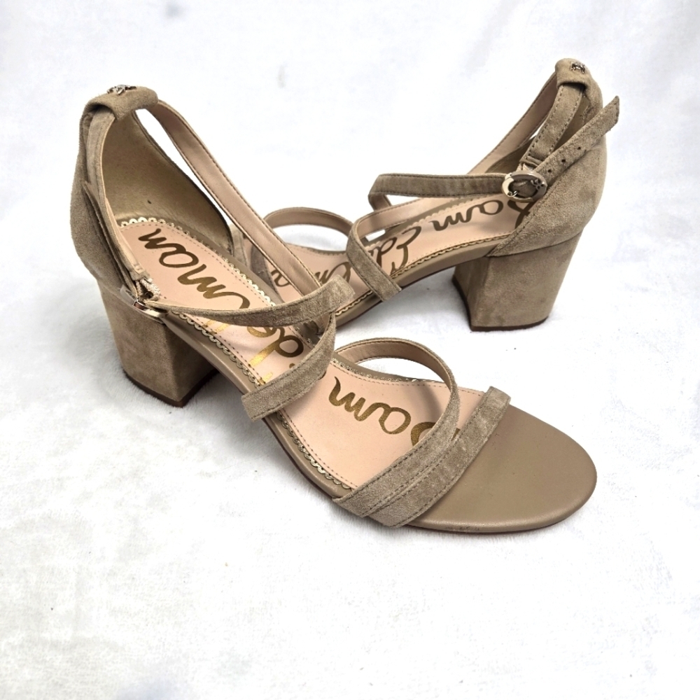 Sam Edelman Stacie Oatmeal Color Strappy Sandals